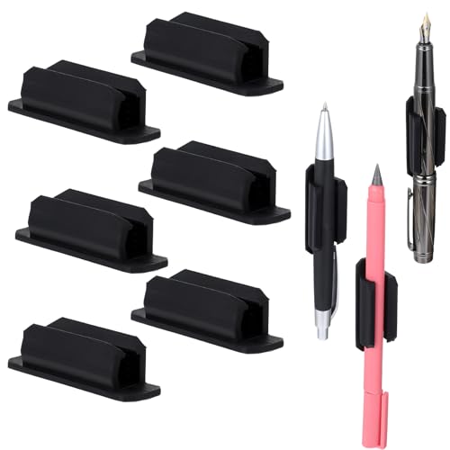 6 Stück Silikon Stifthalter - Selbstklebend für Schreibtisch,...