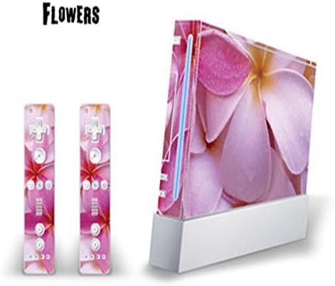 Mightyskins Skin Decal Skin Compatible with Nintendo Wii Console + Two Wiimote Controllers Sticker- Flowers
