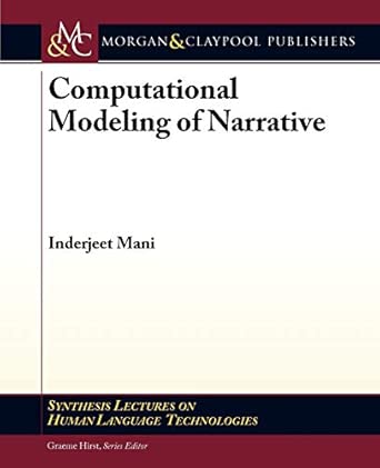 Computational Modeling of Narrative book cover