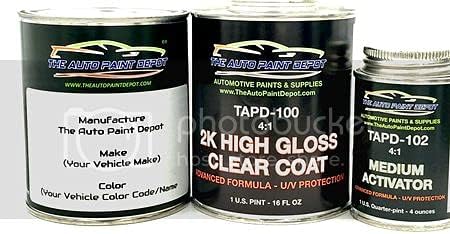 Auto Paint Depot Touch Up Paint for Acura EL,MDX,ZDX-Aspen White Tricoat NH-677P (All Years, All Models) One Pint with Clear Coat