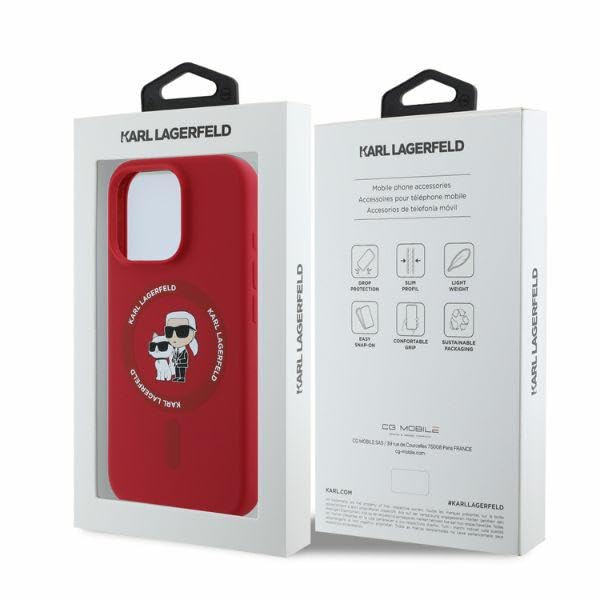 Coque rigide iPhone 16 Pro Max Karl Lagerfeld silicone pour éviter chutes - 5