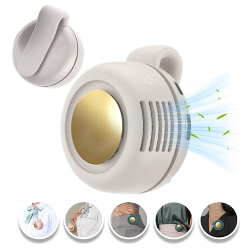 Ahuccf Portable Clip-On Fan Mini USB Rechargeable 360 Rotatable Personal 3-Speed Silent - image 2