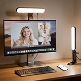 JECOLOS Video Conference Lighting, LED Streaming Light with Remote and Touch Control,Monitor Light Bar, Eye Care Computer Light,Zoom Lighting for Computer, Webcam Laptop Monitor Ring Light
