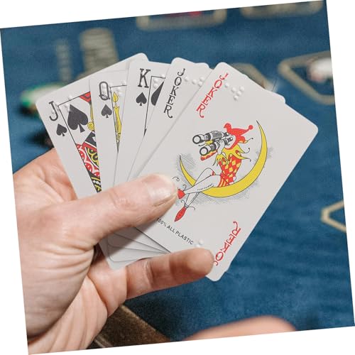 Anneome Braille Spielkarten Für Blinde Und Sehbehinderte Erwachsene Und Kinder Tastbare Karten Mit Großdruck Für Vielfältige Kartenspiele Lern- Und Unterhaltungshilfe