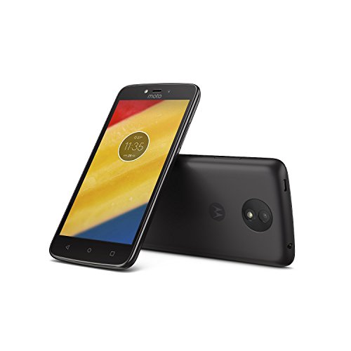 Motorola Moto C Plus - Smartphone de 5" (4 G, Bluetooth 4.2, procesador Quad Core Mediatek MT6737M, Memoria Interna de 16 GB, 2 GB de RAM, HD, Android 7.0 Nougat) Negro