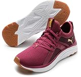 PUMA Women's Softride Sophia Running Shoe, Grape Wine/White, 7 M