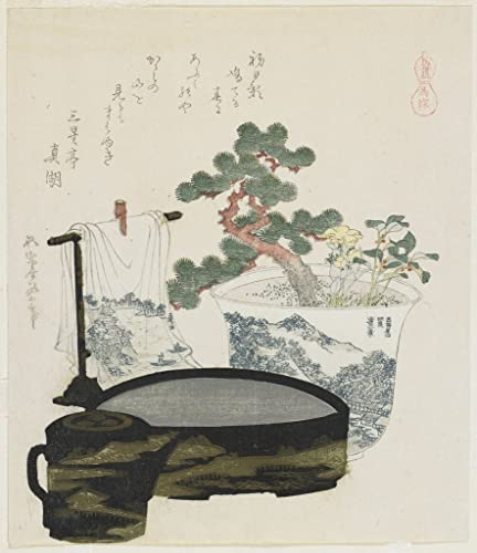 Tableau Cheval Talisman Hokusai 60x90cm art abstrait pour salon