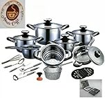 A.M.C. 23-Piece Stainless Steel Induction Non-Stick Cookware Set