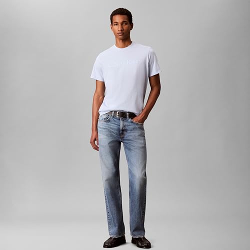 Image of Calvin Klein Men's Relaxed Fit CK Logo Crewneck T-Shirt