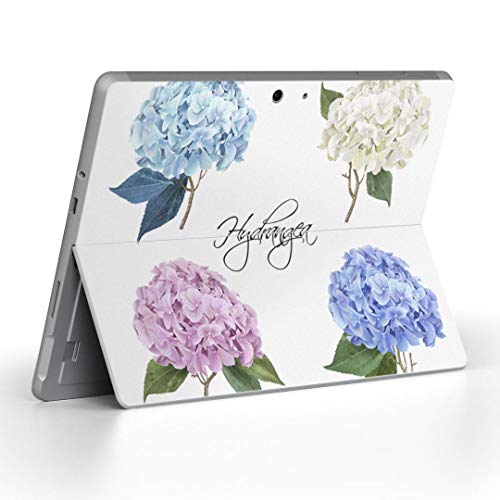 igsticker Surface Go/Surface Go 2 専用スキンシール サーフェス go シール スキン 保護 フィルム ステッカー アクセサリー 016326 あじさい 梅雨 花