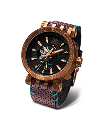 Preisvergleich Produktbild Vostok Europe Herren Analog Automatik Uhr mit Leder Armband 575O540