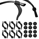 Glanzend 12 Paar Brille Antirutsch, Universal-Ohrbügel-Haken, Brillen Rutsch Stopper, Brillenbügel Überzug Ohr, Gummi Rutschstopp Brillenhalter Sport für Brillen, Sonnenbrillen, Lesebrille