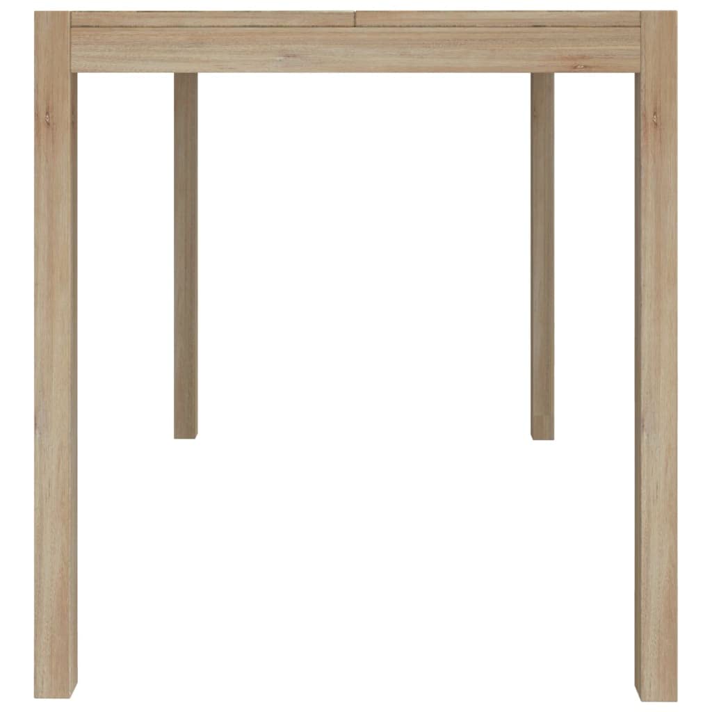 Table à Manger rectangulaire 110x70x75 cm en Bois d'acacia Massif Robuste, Design scandinave Moderne pour Salle à Manger conviviale et Gain d'espace