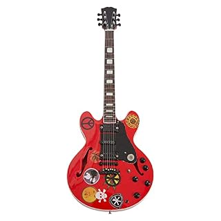 Alvin Lee Réplique de guitare miniature avec boîte de présentation et support - Les Beatles, Paul McCartney, John Lennon, RIngo Starr, George Harrison Alvin Lee Réplique de guitare miniature avec boîte de présentation et support – Image 2
