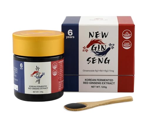 SAMSIDAE – New Ginseng Rouge Coréen Fermenté, Extrait Concentré 120g, Double Formule Innovante (Classique + Fermenté), Racines de 6 ans, Haute Teneur en...