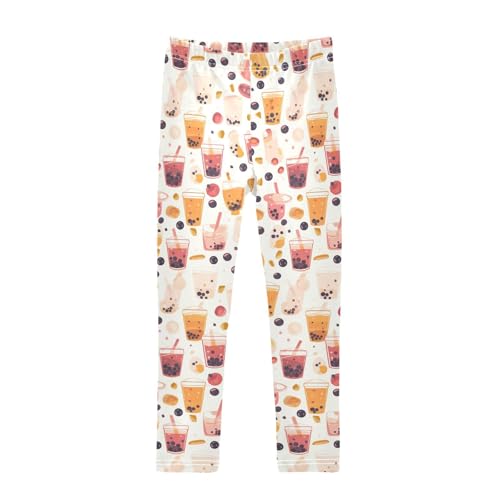 KLL Bubblea Pattern Little Girls Athletic Leggings Soft Full Length Leg Yoga Pants Running