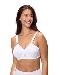 Playtex Women's Cross Your Heart Classic Everyday Bra, White, - Weiß (WEISS 1000), 34D (Brand Size: 90D)