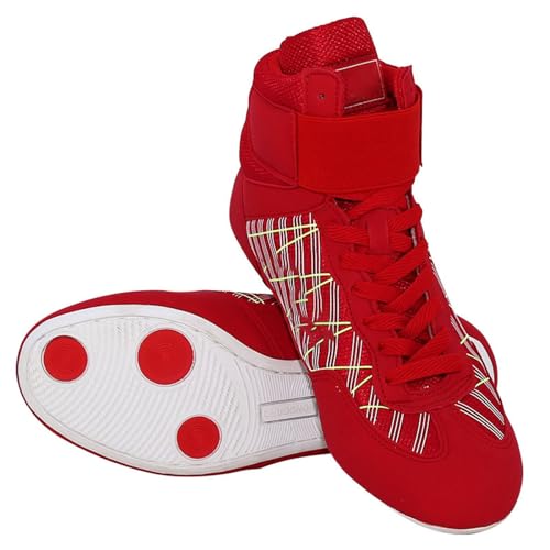 Kids School Wrestling Shoes Boys Girls Boxing Shoes Fitness High Top Sneakers Wrestling Training Shoes Boots Anti