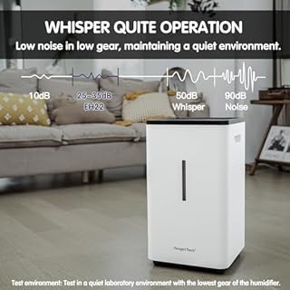 YougetTech Evaporative Humidifiers |6.5L(1.8Gal) Tank for Whole Room Humidifier | 30 W Cool No Mist Humidifiers | 7 Speed | MAX Output 1500 ml/h | Auto Humid | Top Filling | White