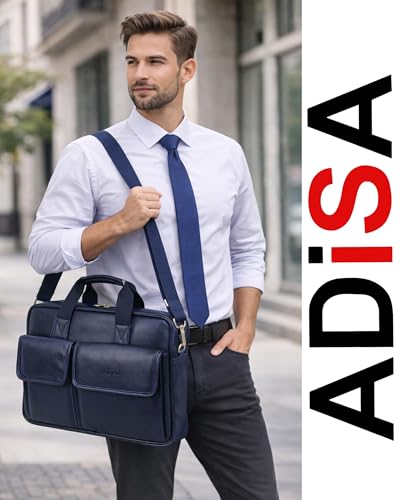 Image of ADISA Laptop Messenger Office Bag Briefcase for Work for Men (LB6055)