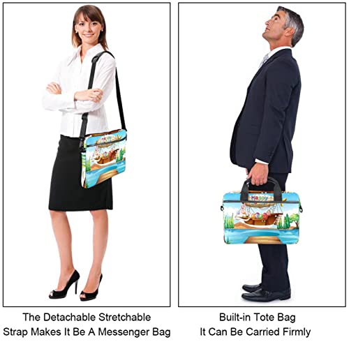 Sac ordinateur 13.3 pouces motif de Pâques, idée cadeau originale - 4