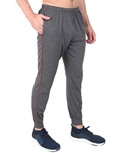 Image of Zeffit Men's Pc Cotton Ankle Grip Track Pant