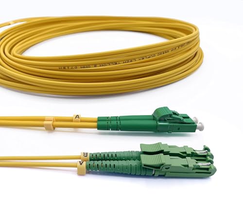Câble fibre optique E2000/APC pour étendre votre réseau maison 15m