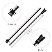WESIRI 10 Pairs 3pin JST SM Female/Male Connectors 15cm 22AWG Wire for WS2812B WS2812 WS2811 SK6812 LED Strip Light