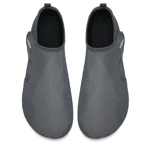 Image of WateLves Water Shoes for Women Men Swim Beach Aqua Socks Quick Dry Barefoot House Slippers Travel Shoes with Adjustable Magic Tape for Pool Diving Boating Yoga Surf