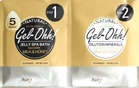 AvryBeauty Gel-Ohh Jelly Spa - Milk & Honey, 1 Pack