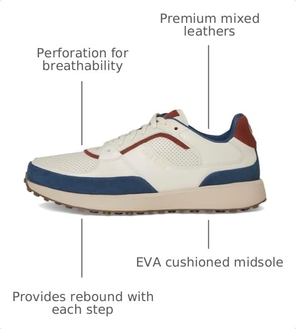 Image of Cole Haan Men's Mens Zerogrand Remastered Stitchlite Wing Tip Oxford