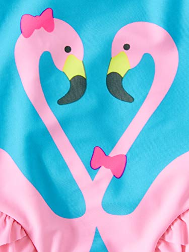 Wonder Nation Toddler Girls Swans Splendor Blue One Piece Swimsuit2