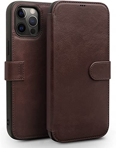 Étui à rabat en cuir iPhone 13 Mini coque antichoc portefeuille