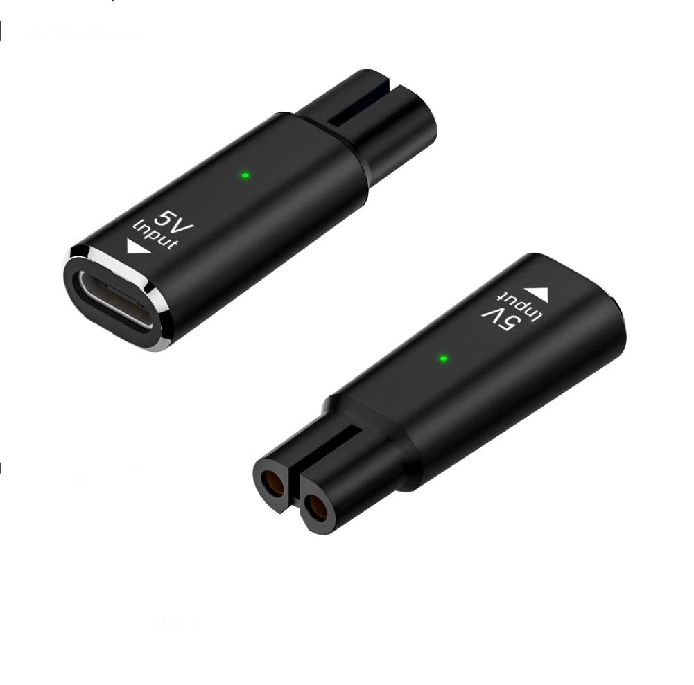 FAVHOME Type-C Converter to Philips Trimmer Charger Connector | Compatible with Philips Models QT4000, QT4001, QT4003, QT4005, QT4006, QT3310, BT3203, QG3030 & More | for Trimmers & Shavers Only-image-3