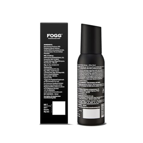 Image of Fogg Black After Dark |No Gas| Long Lasting Perfume Deodorant Spray for Men & Women-120 ML