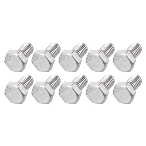 Image of METALLIXITY Hex Head Bolts (5 /16-18 x 1 /2 inch) 25Pcs, 304 Stainless Steel 18-8, Fully Threaded, External Hex Drive, Plain Finish, Hex Head Screw Bolt, Silver
