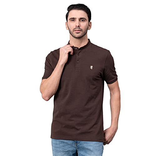 Image of Red Tape Henley Neck T-Shirt for Men | Comfortable & Breathable