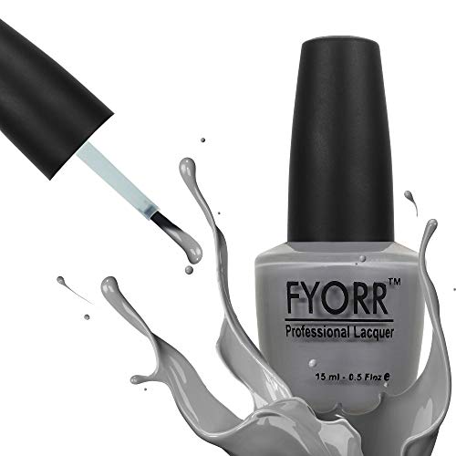 Image of FYORR 15ML Quick Dry Long Lasting Smooth Finish Nail Polish (Grey Perfecto)