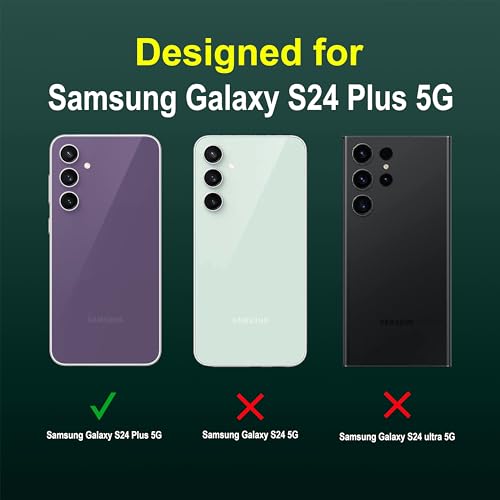 Image of amazon basics Back Case Cover for Samsung Galaxy S24 Plus 5G | Compatible for Samsung Galaxy S24 Plus 5G Back Case Cover | Liquid Silicon Magic Case with Camera Protection | DarkGreen