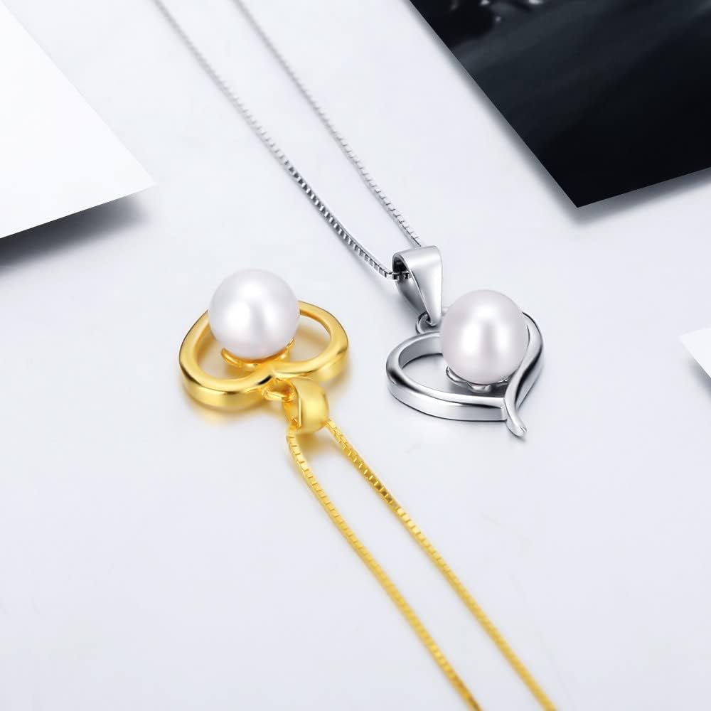 Heart Bail Pendants for Pearl Jewelry Making Sterling Silver/Gold Plated, Design Pendant Fitting for Fashion Jewelry - Image 4