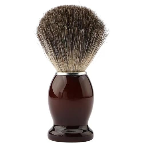 Badger Shaving Brush for Men - Shaving Brush with Wooden Handle, Facial Beard Hair Cleaning Shaving Tool Shaving Brush Soap Foaming Shaving Brush - Perfect Gifts for Men, Boyfriends, Fathers