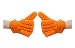 BBQ Gloves, Silicone Heat Resistant Gloves for Grilling, Mitts, Cooking, BBQ,Baking & Potholder by Suntake Set of 2 ( 1 pair, Orange)