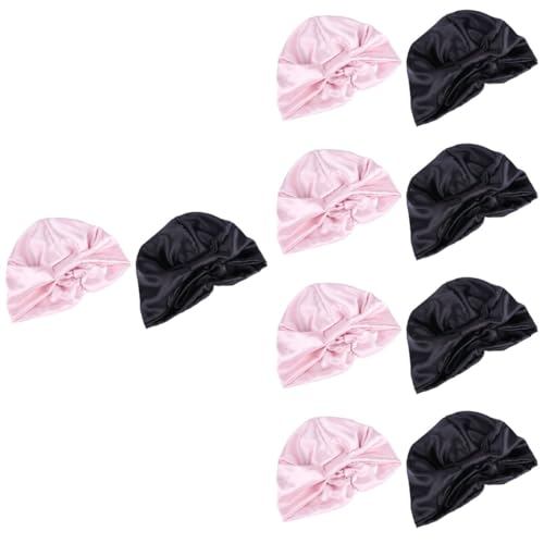 Bonnet satin double chapeaux de nuit pour femme préserve hydratation des cheveux