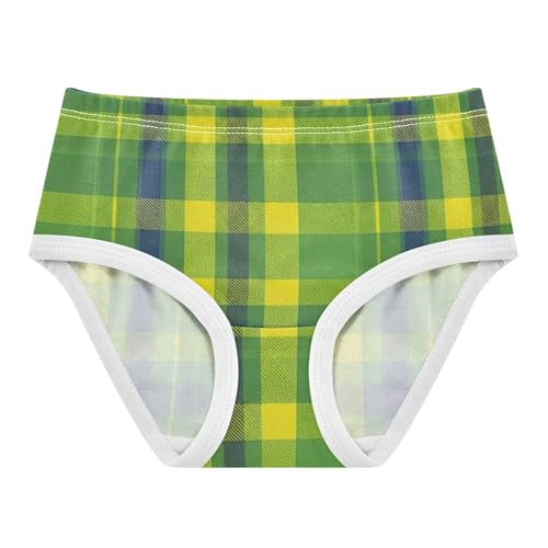 Toddler Underwear Floral 2t Cotton Little Girl Panties Cartoon Underpants Briefs Classic Plaid Green Yellow Blue
