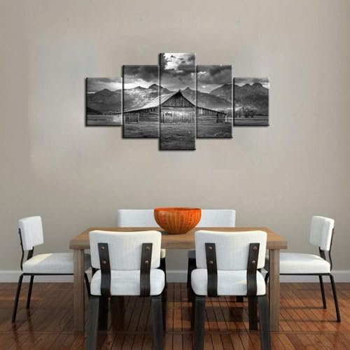 Impression sur toile moderne tableau modulaire abstrait 5 panneaux - 3