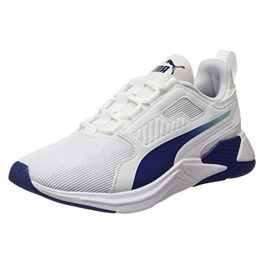 PUMA 193728, Zapatillas de Gimnasio Hombre, Blanco Elektro Azul, 42 EU