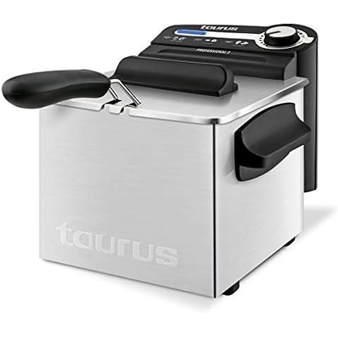 Taurus Professional 2 Plus Freidora, 2 litros, 1700 W, 18/8 Stainless Steel, Acero Inoxidable Cover