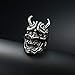EVBEA The Ring Mask Japanese Cool Hannya Devil Statement Rings for Men(8)