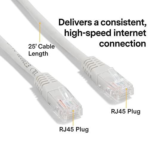 Cable CAT-6 de 7.62 m con conectores RJ45 gris miniatura 2