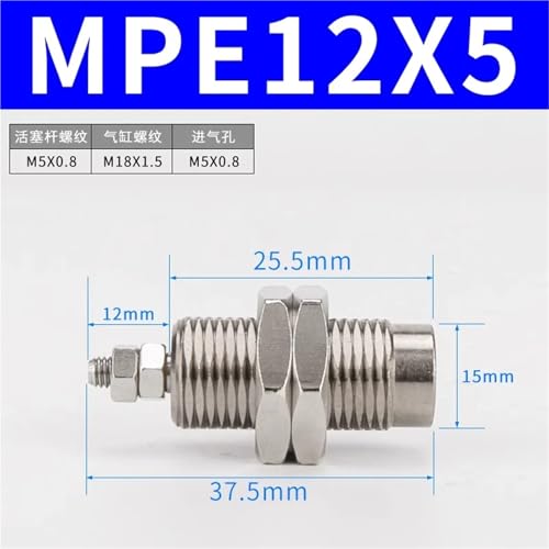 Vérin à aiguille MPE12X5 pour automatisation de micro-assemblage - 3